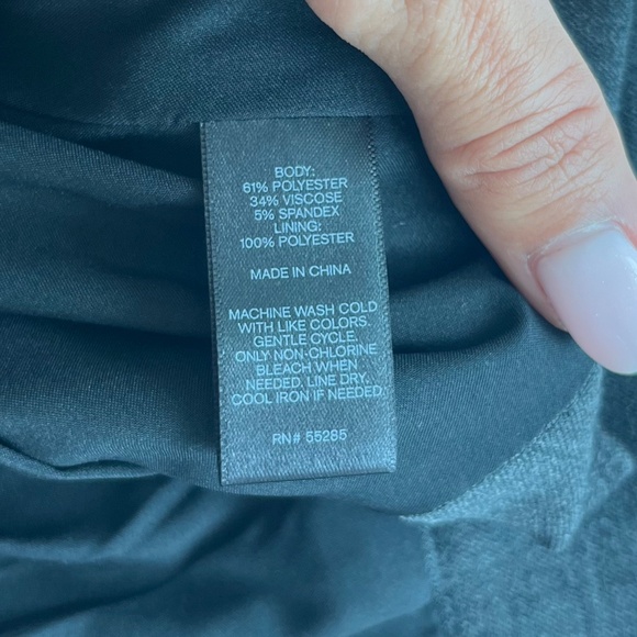 Express Grey Pencil Skirt with Back Bow Detail – Size 2 - Picture 9 of 9